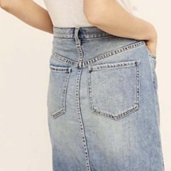 Free People cloud with mini denim skirt - Picture 2 of 10